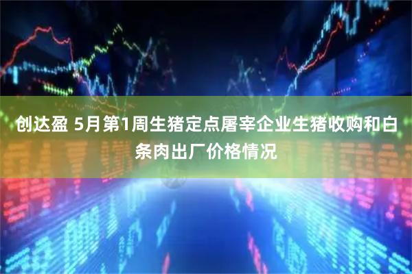 创达盈 5月第1周生猪定点屠宰企业生猪收购和白条肉出厂价格情况